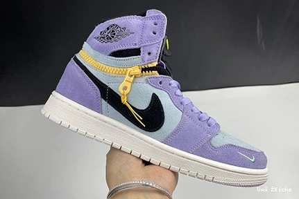 Jordan Affordable 1 High Pulse Switch Air CW6576- 9939 Purple 195 1010